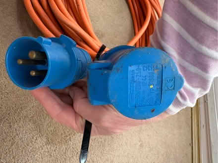Photo of free 240v blue electric cable (Whitegrove RG42) #2