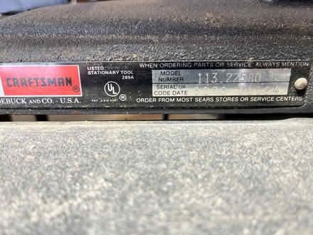 Photo of free Craftsman belt and disc sander (near Rt 7 and Beulah Rd) #2