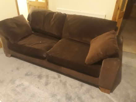 Photo of free 4 seater fabric sofa (Llanberis LL55) #1