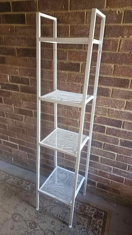Photo of free White metal shelves (dellfield AL1) #1