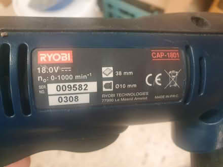 Photo of free Ryobi drill (no battery) (Adel LS16) #2
