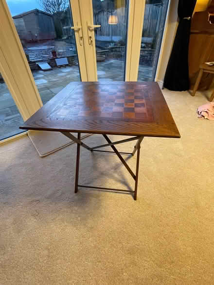Photo of free Chess / draughts table (Warton LA5) #2