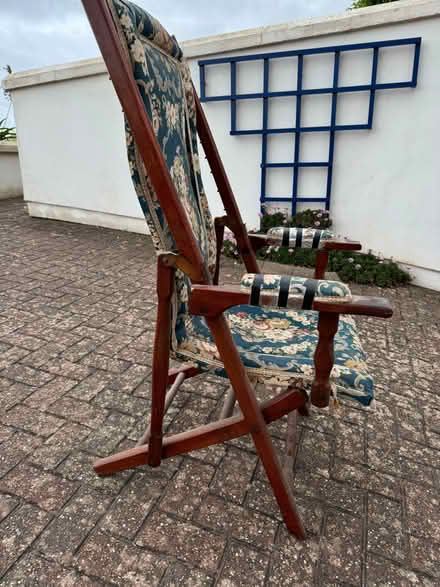 Photo of free Antique Campaign Chair (Budleigh Salterton EX9) #3