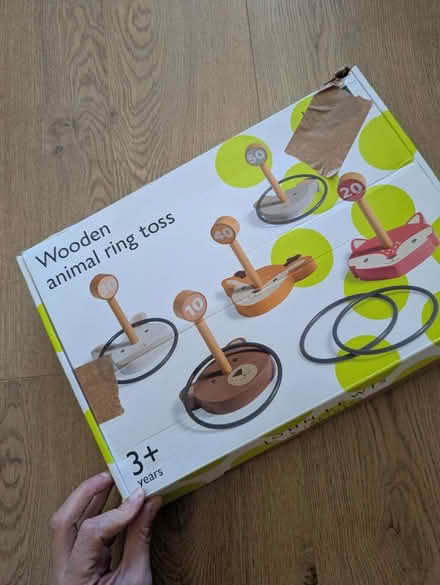 Photo of free Wooden animal hoop toss game (SW9) #1