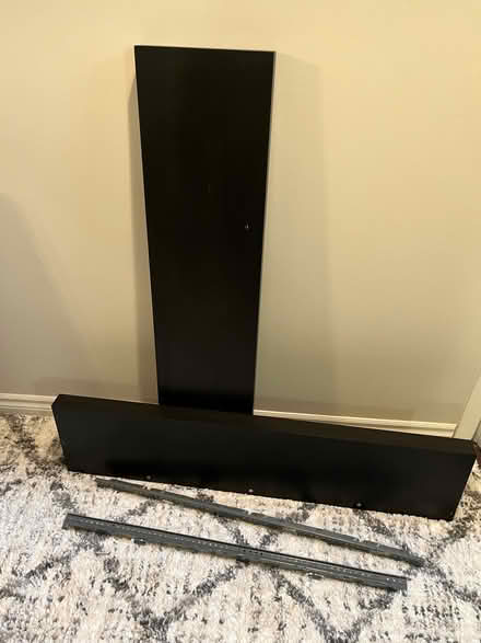 Photo of free 2 Black floating shelves (Kanata/Stittsville) #2