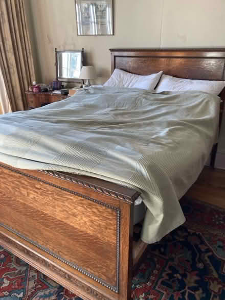 Photo of free Old Custom-Built Wooden Bed (Swanage BH19) #1