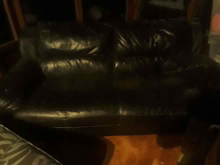 Photo of free 2 seater leatherette sofa (Llanberis LL55) #1