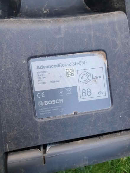Photo of free Bosch lawnmower spares or repairs (Hungerford RG17) #2