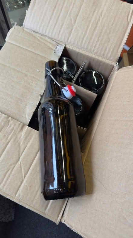 Photo of free Approx 42, 500ml flip top bottles (Addlestone/row Town (KT15)) #2