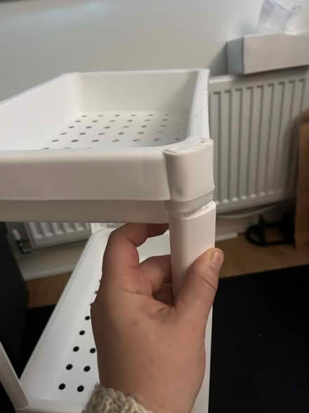 Photo of free Small plastic white shelves (EH16 Craigmillar) #4