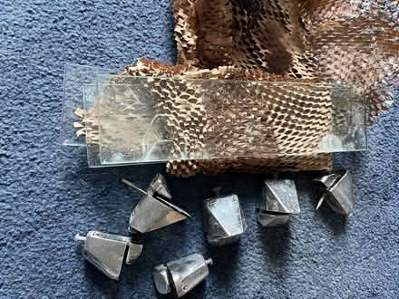 Photo of free Small glass shelves and brackets for bathroom (Queen's Park BN2) #1