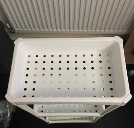 Photo of free Small plastic white shelves (EH16 Craigmillar) #2