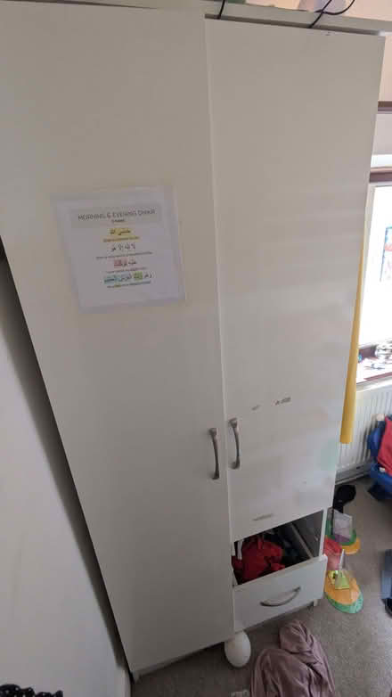 Photo of free White wadrobe, used (Wheatley OX33) #2