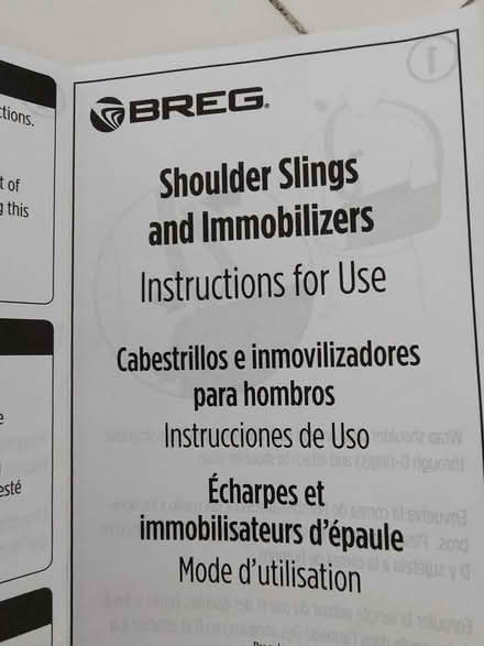 Photo of free Shoulder / arm sling (Odenton) #1