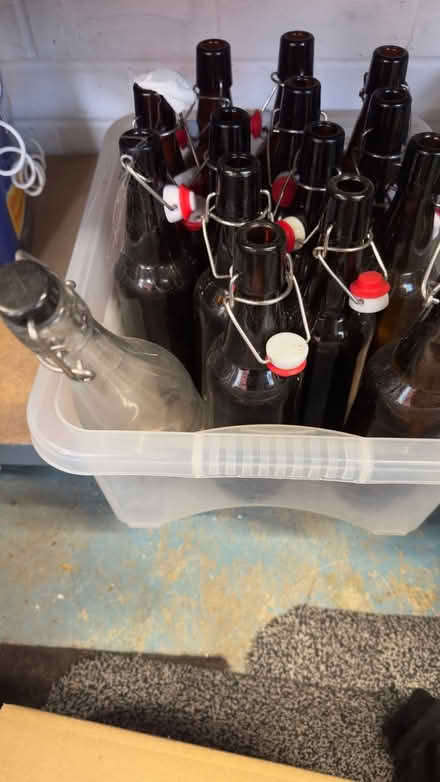 Photo of free Approx 42, 500ml flip top bottles (Addlestone/row Town (KT15)) #4