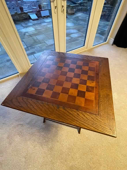 Photo of free Chess / draughts table (Warton LA5) #1