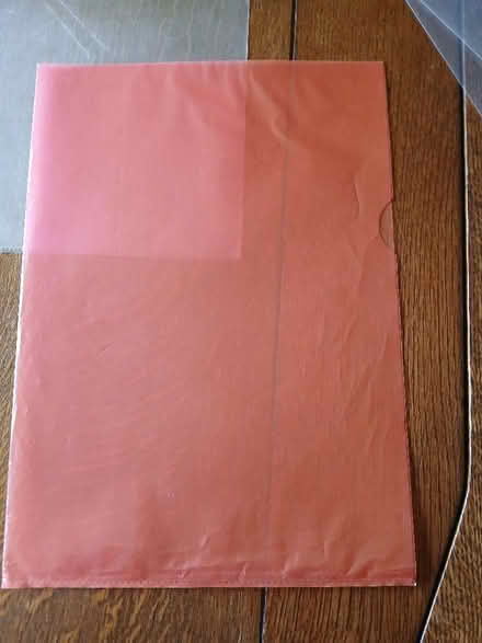 Photo of free A4 Plastic wallet (West Bridgford NG2) #2