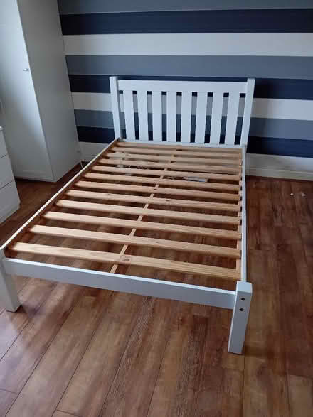 Photo of free Wooden Bed Frame - small double (Willingdon BN22) #1