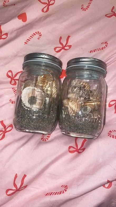 Photo of free 2 Jars of Sand and Seashells (Eynsham, OX29) #1