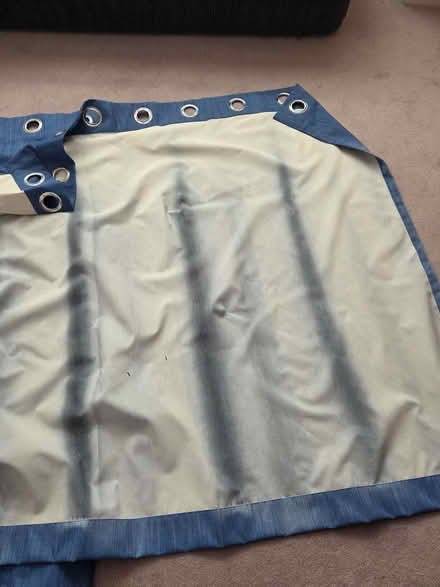 Photo of free Blue Eyelet Curtains (Barkingside IG5) #3