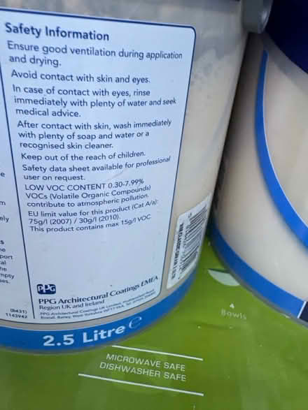 Photo of free 2 x magnolia matt (2.5l) (Belle Vale L25) #3