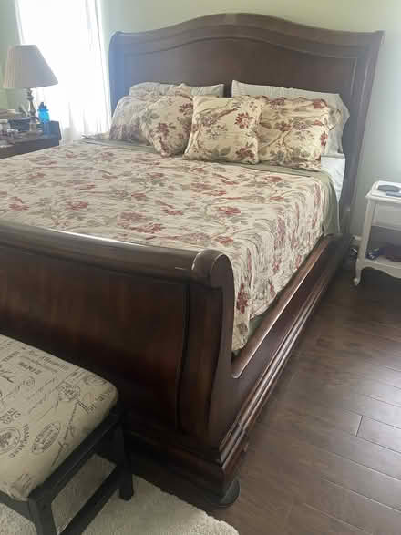 Photo of free King Size Sleigh Bed Frame (Manchester) #1