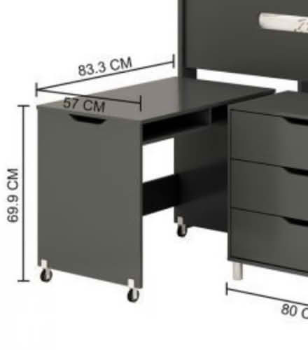 Photo of free Small grey desk (Sawbridgeworth, CM21) #1