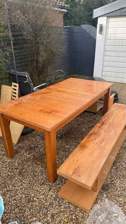 Photo of free Table and bench (KT12) #1