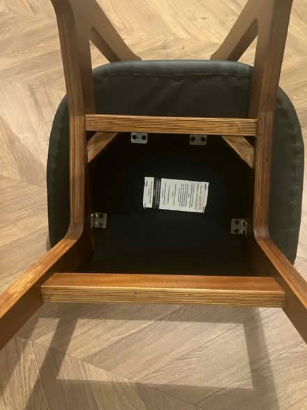 Photo of free Walnut dining chairs x 6 (London N11) #4