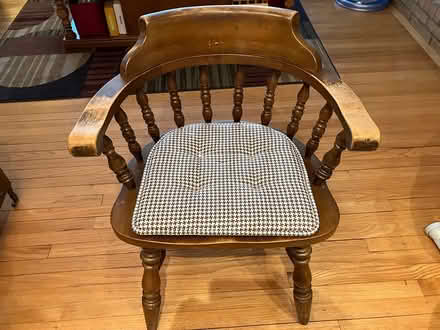 Photo of free 2 sturdy captains chairs & cushions (New city, Rockland county) #1