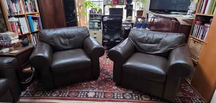 Photo of free Leather chairs (set of 2) (Basking Ridge, NJ) #1