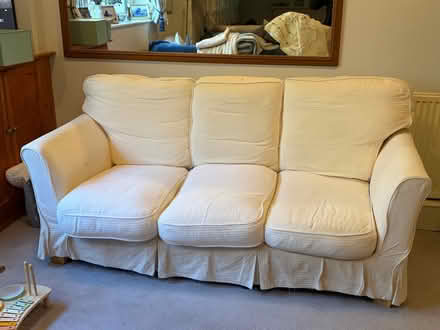 Photo of free Cream 3 seater sofa (Commonwood WD4) #1