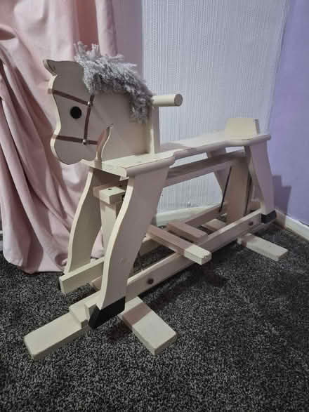 Photo of free Wooden rocking horse (LE77AD) #1