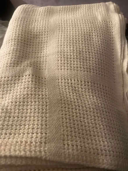 Photo of free Baby blanket, pale lemon (Emscote Mill CV34) #1