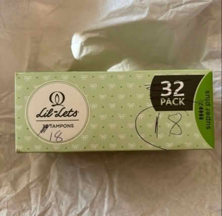 Photo of free Lil- Lets Tampons Super Plus (18) (Bispham FY2) #1