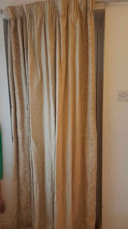 Photo of free Lined beige door curtain (Maybury Hill GU22) #2