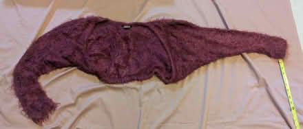 Photo of free Wine tone fuzzy shrug sweater (Greenlake) #1