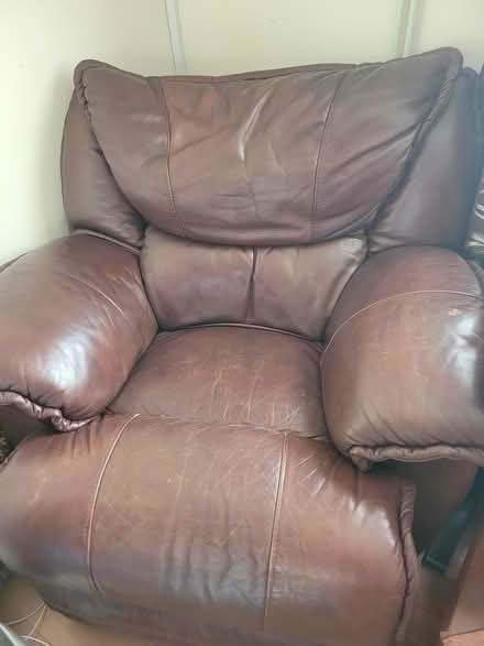 Photo of free Leather armchair (LE3 near Western park) #1