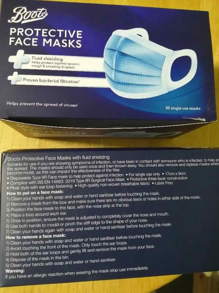 Photo of free 2 x packs unopened face masks (Rainham Mark ME8) #2