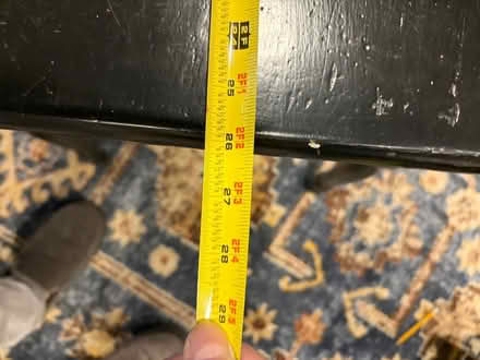 Photo of free Small black drop-leaf table (Belmont, MA) #3