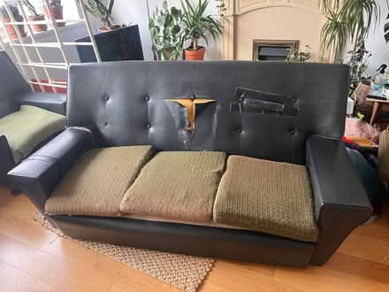 Photo of free Vintage 1950s sofa for up cycling (Long Ashton BS41) #1