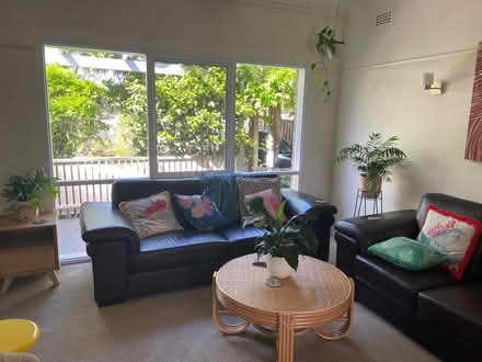 Photo of free Brown Leather couches (Caulfield South) #1