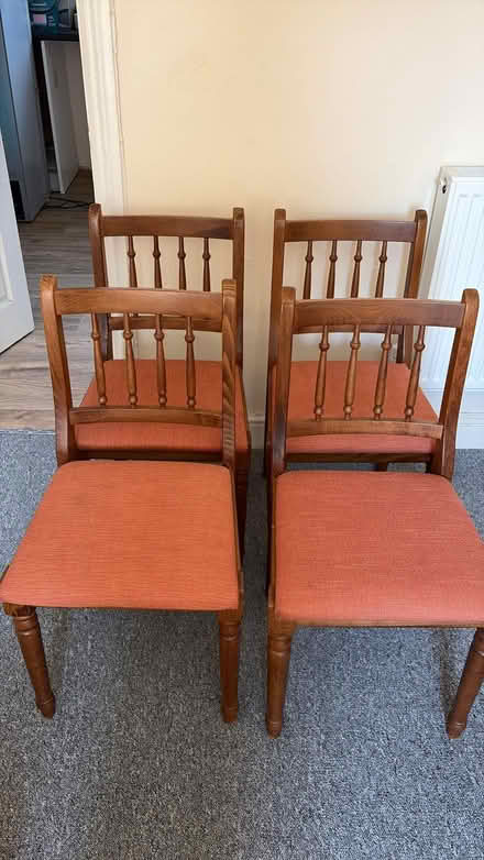 Photo of free 4 wooden dining chairs (St Leonards On Sea TN38) #1