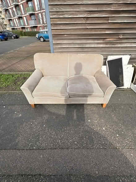 Photo of free 2-Seater Woven Fabric Sofa (SE8 5BU) #1