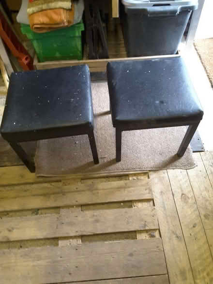 Photo of free 2 stools, 14" high, ideal workshop/garage (The Rock TF3) #1