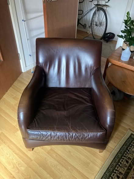 Photo of free Leather Armchair (Rectory Road) #2