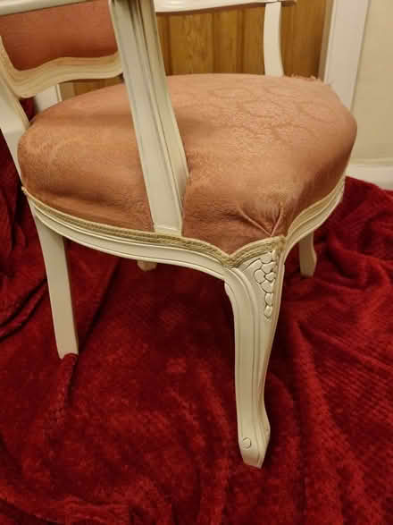 Photo of free Pink and White repro Louis 14th style painted wood chair (Walkerville) #1