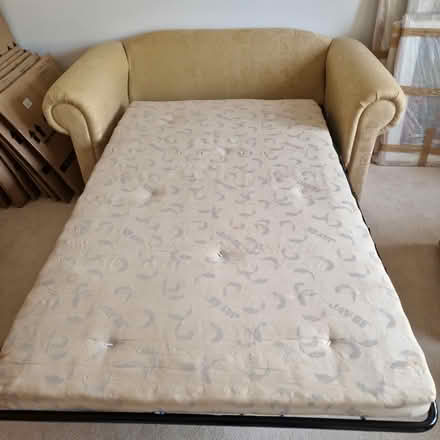 Photo of free Sofa bed - yellow (Glusburn) #3