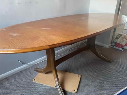 Photo of free Long Wooden dining table (Twyford, RG10 0AA) #1