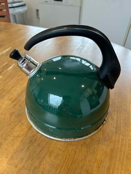 Photo of free Green metallic stovetop kettle (South Acton, W4) #1